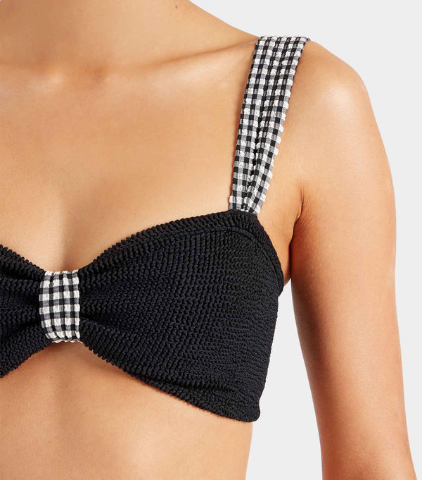 Hunza G Loretta Bikini Black Gingham