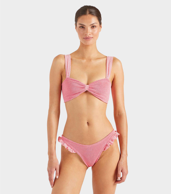 Hunza G Loretta Bikini Milkshake Gingham