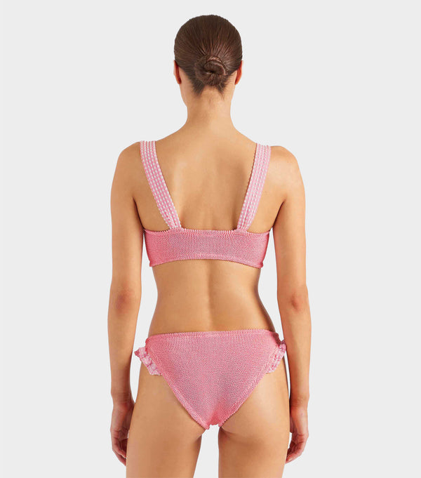 Hunza G Loretta Bikini Milkshake Gingham