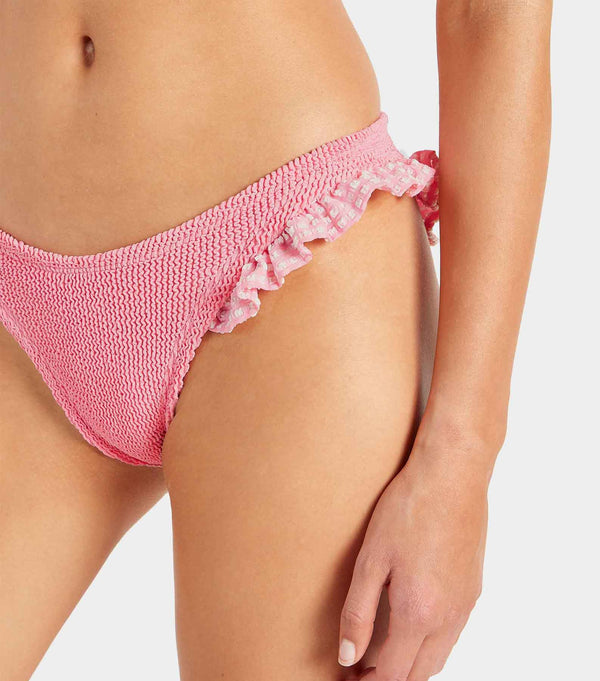 Hunza G Loretta Bikini Milkshake Gingham