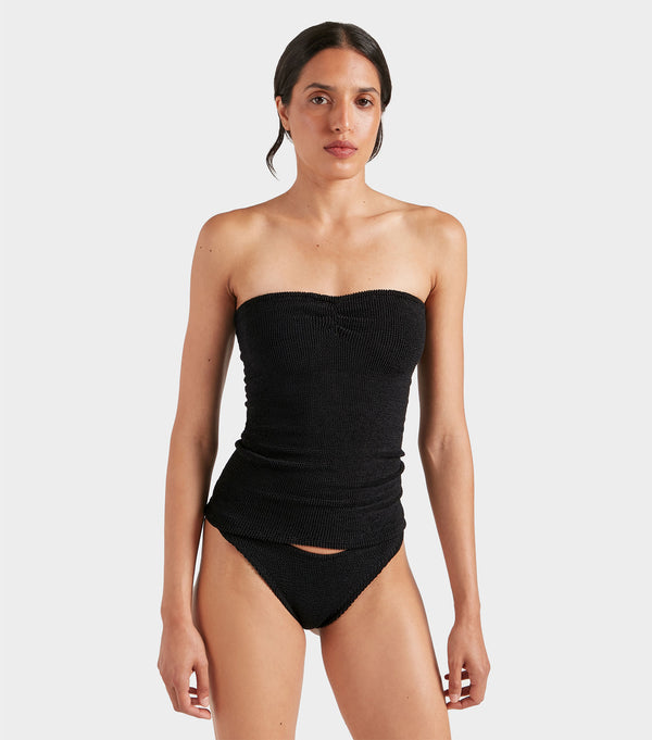 Hunza G Mini Skirt/Tube Top Black