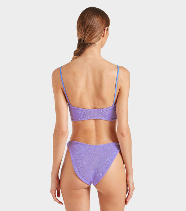 Hunza G Misty Bikini With Pearly Hoop Lilac
