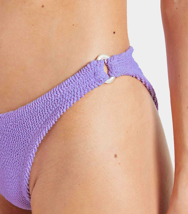 Hunza G Misty Bikini With Pearly Hoop Lilac
