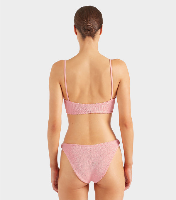 Hunza G Misty Bikini With Pearly Hoop Peach