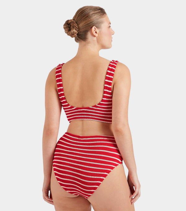 Hunza G Nadine Bikini Red/White Stripe