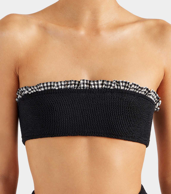 Hunza G Peggy Bikini Black Gingham