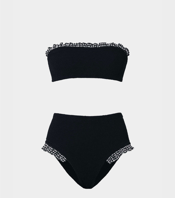 hunza g Peggy Bikini Black Gingham