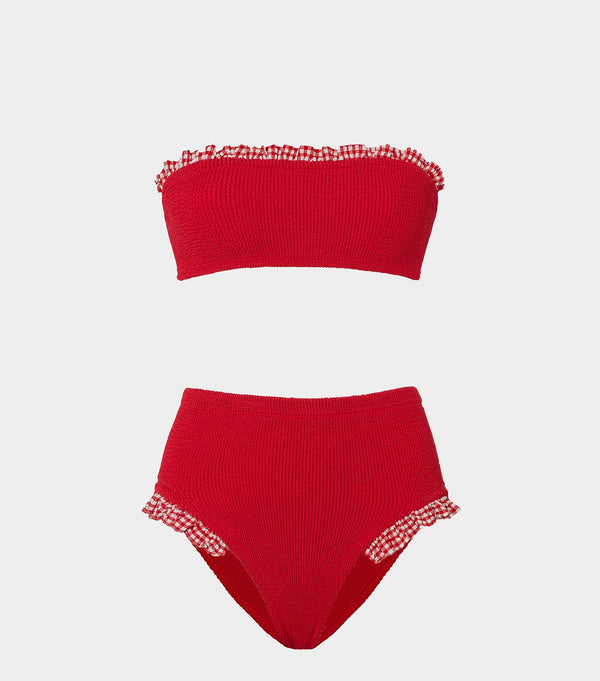 hunza g Peggy Bikini Red Gingham