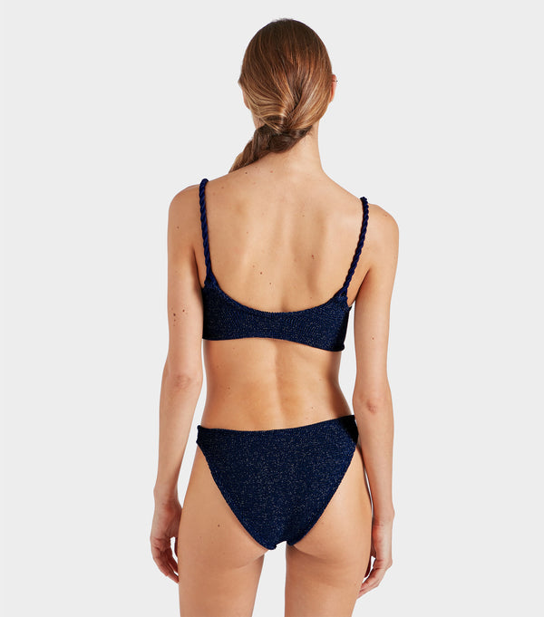 Hunza G Phoebe Bikini Navy/Silver
