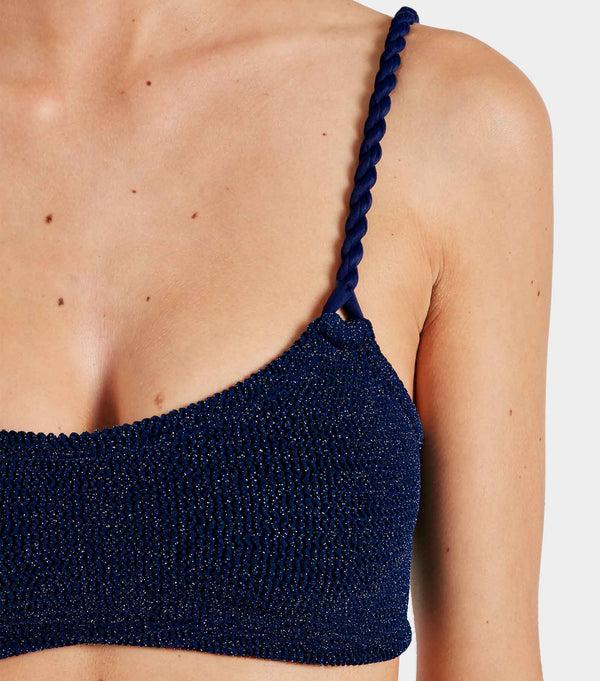 Hunza G Phoebe Bikini Navy/Silver