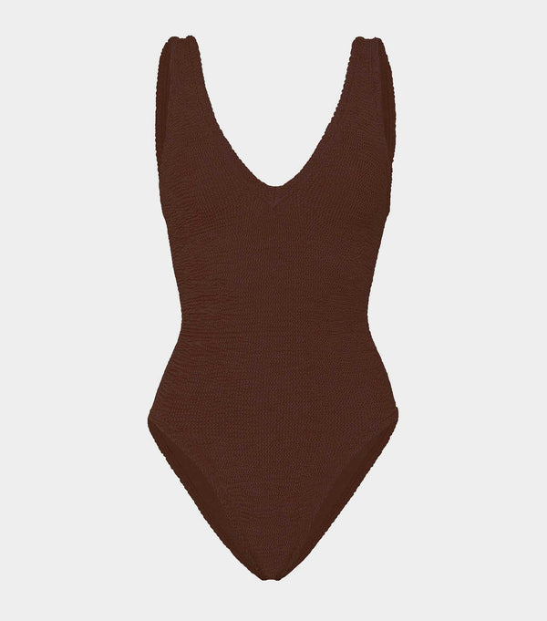 hunza g Sadie Swim Metallic Chocolate