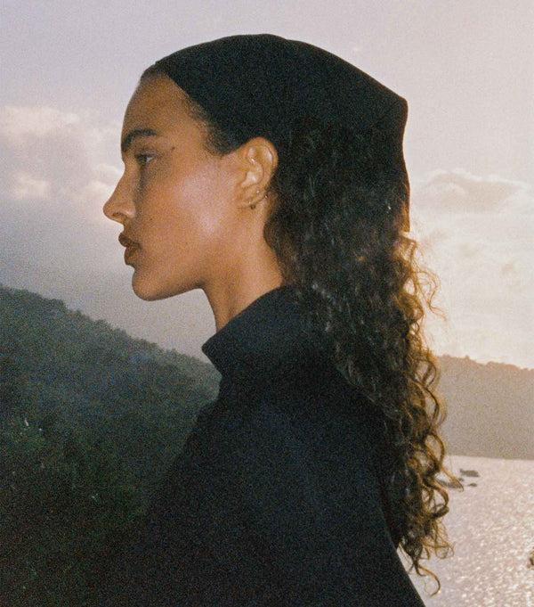 Hunza G Sofia UV Protective Headscarf Black