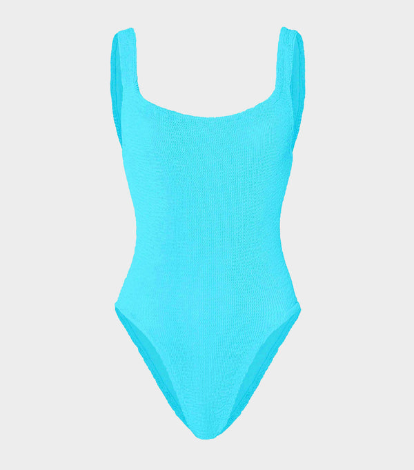 hunza g Square Neck Swim Aqua