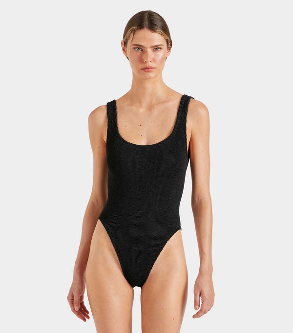 Hunza G Square Neck Swim Black