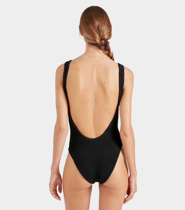 Hunza G Square Neck Swim Black