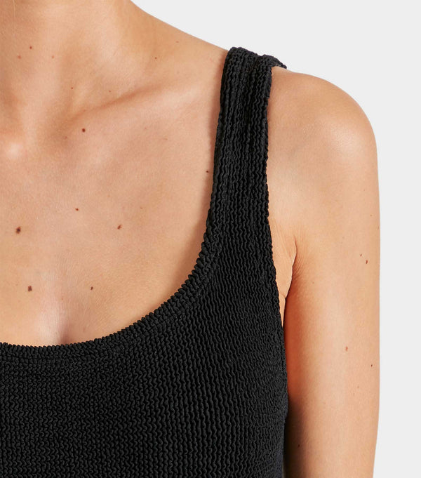 Hunza G Square Neck Swim Black