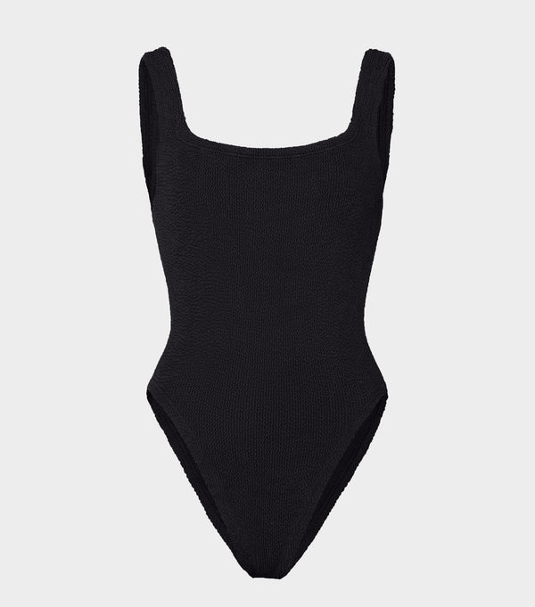 hunza g Square Neck Swim Black