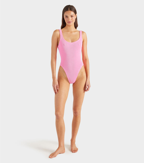Hunza G Square Neck Swim Bubblegum
