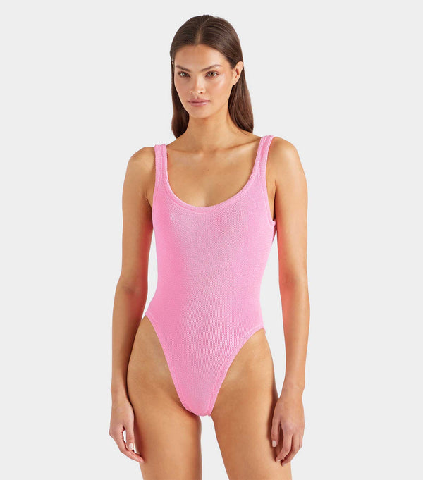 Hunza G Square Neck Swim Bubblegum