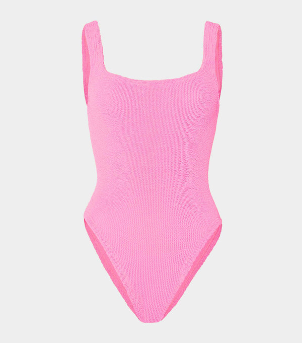 hunza g Square Neck Swim Bubblegum
