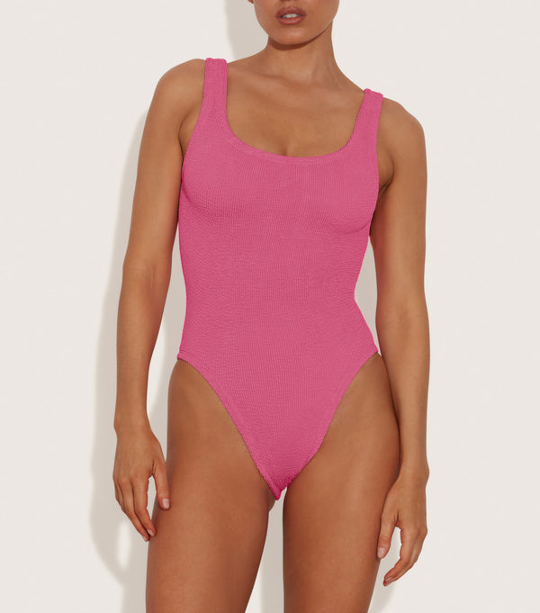 Hunza G Square Neck Swim Candy Pink