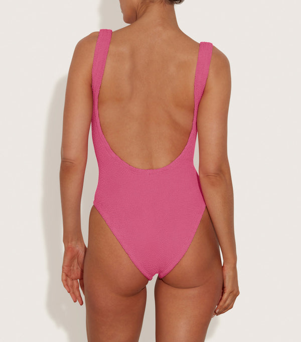 Hunza G Square Neck Swim Candy Pink