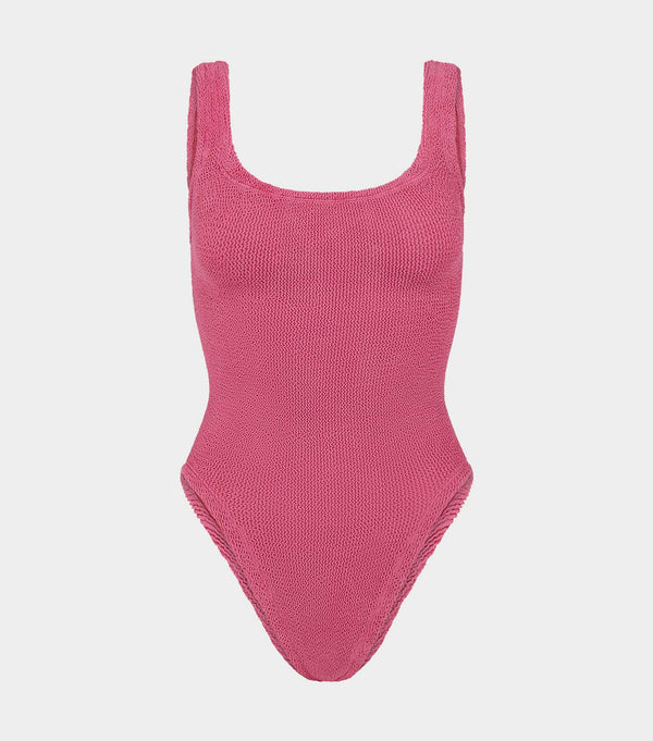 hunza g Square Neck Swim Candy Pink