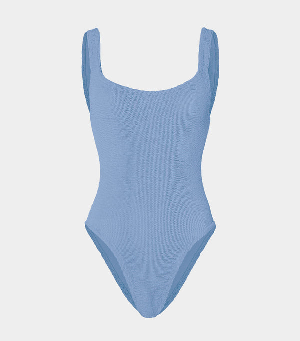 hunza g Square Neck Swim Cornflower