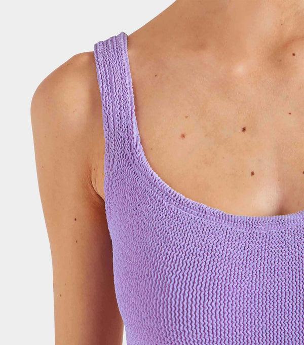 Hunza G Square Neck Swim Lilac