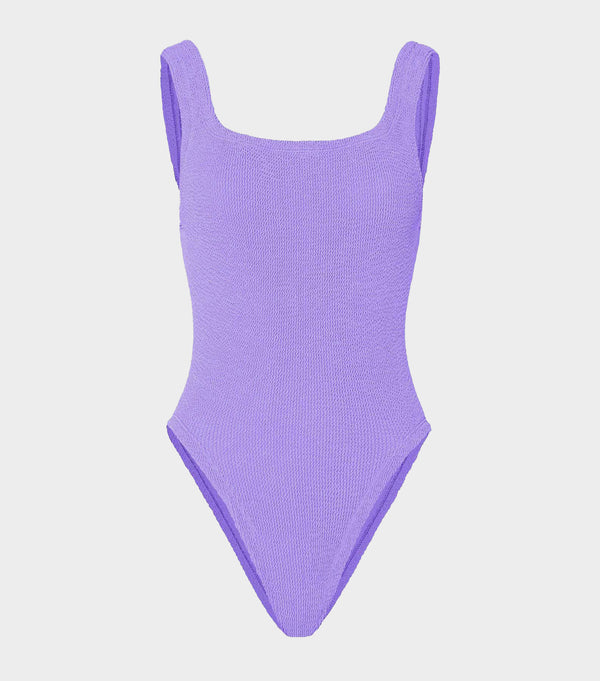 hunza g Square Neck Swim Lilac