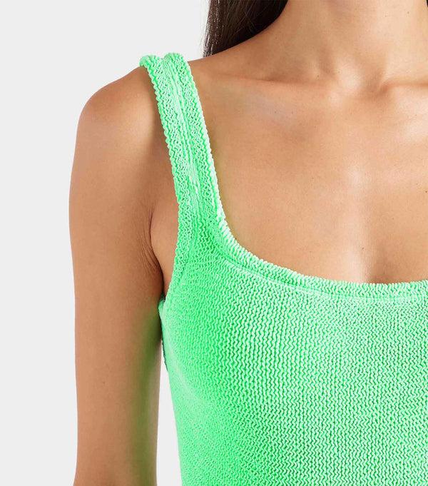 Hunza G Square Neck Swim Lime