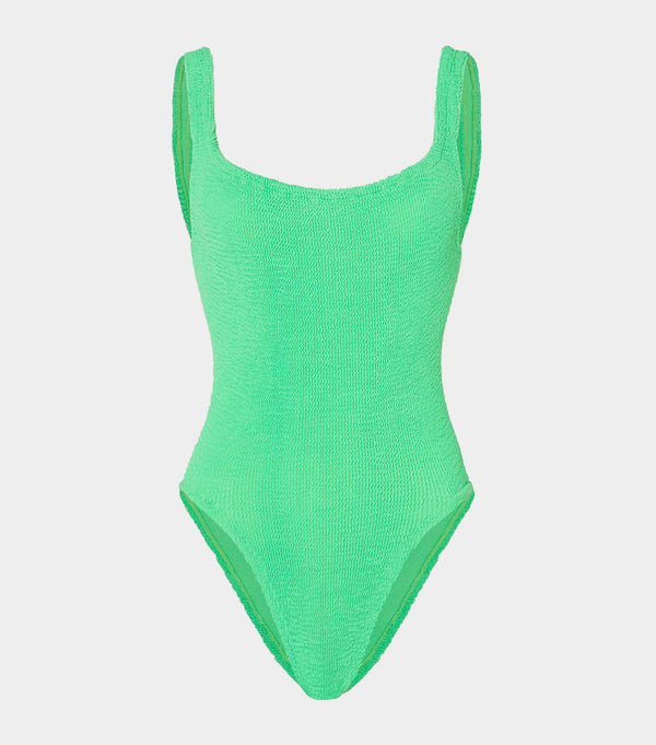 hunza g Square Neck Swim Lime