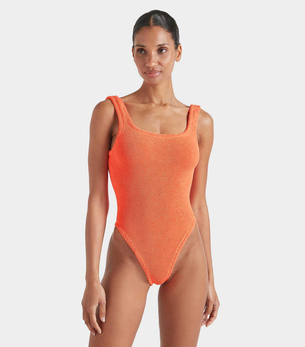 Hunza G Square Neck Swim Orange
