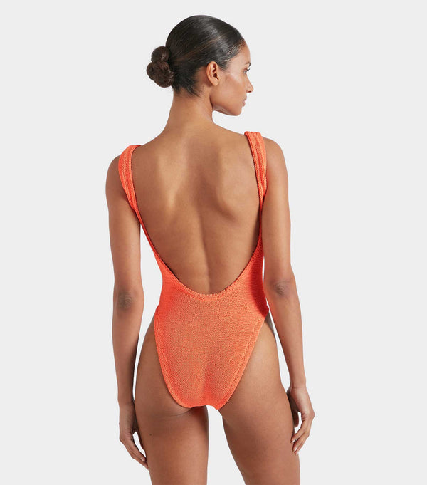 Hunza G Square Neck Swim Orange