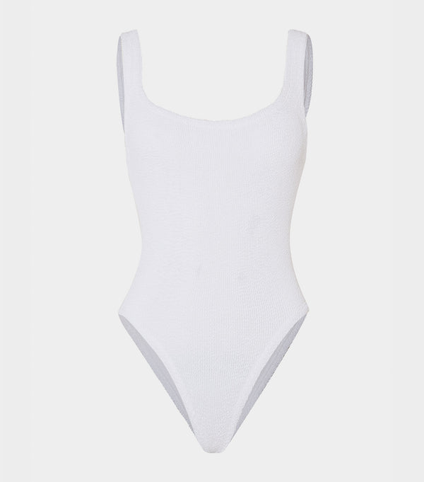 Hunza G Square Neck Swim White