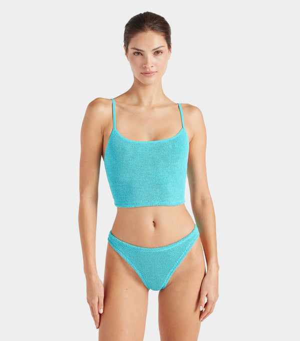 Hunza G Strap Bikini Aqua