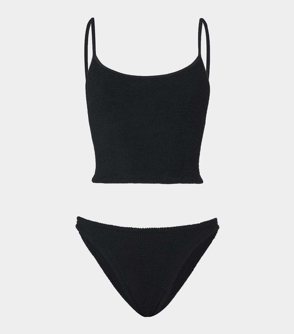 hunza g Strap Bikini Black