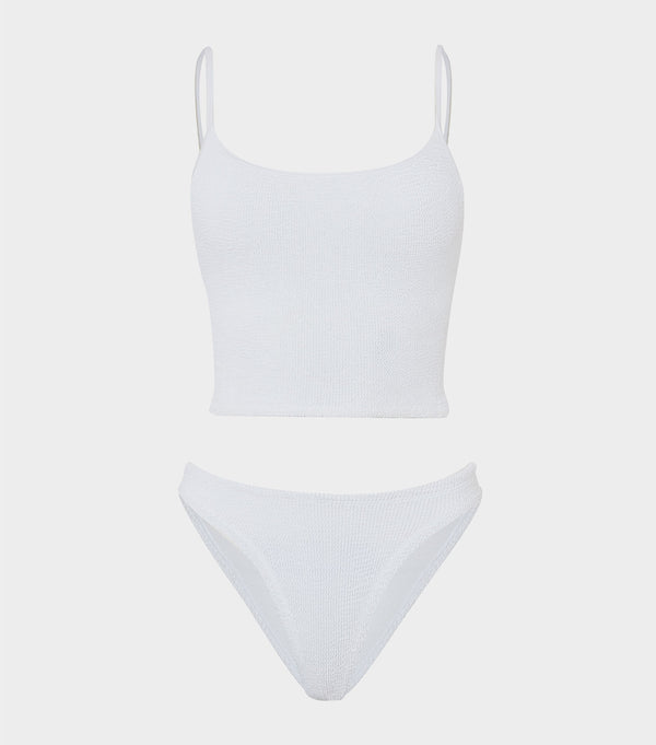 Hunza G Strap Bikini White