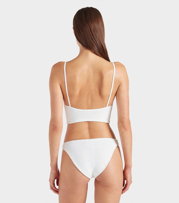 Hunza G Strap Bikini White