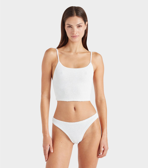 hunza g Strap Bikini White