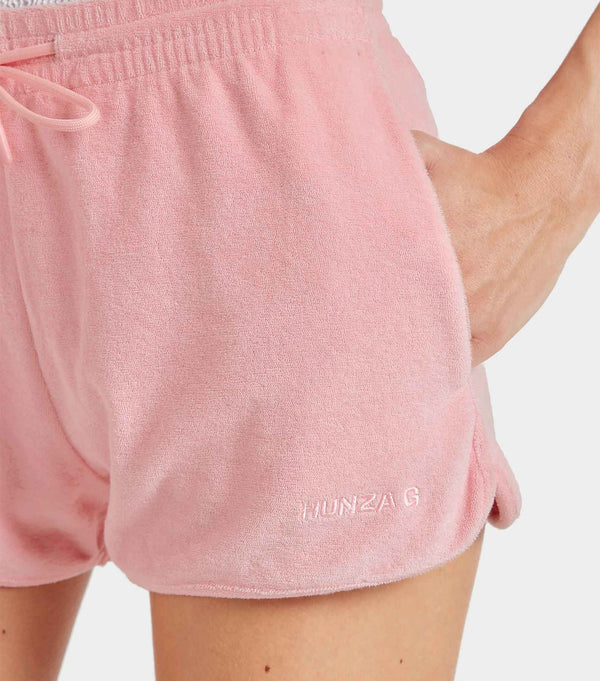 Hunza G Terry Towelling Short Pink