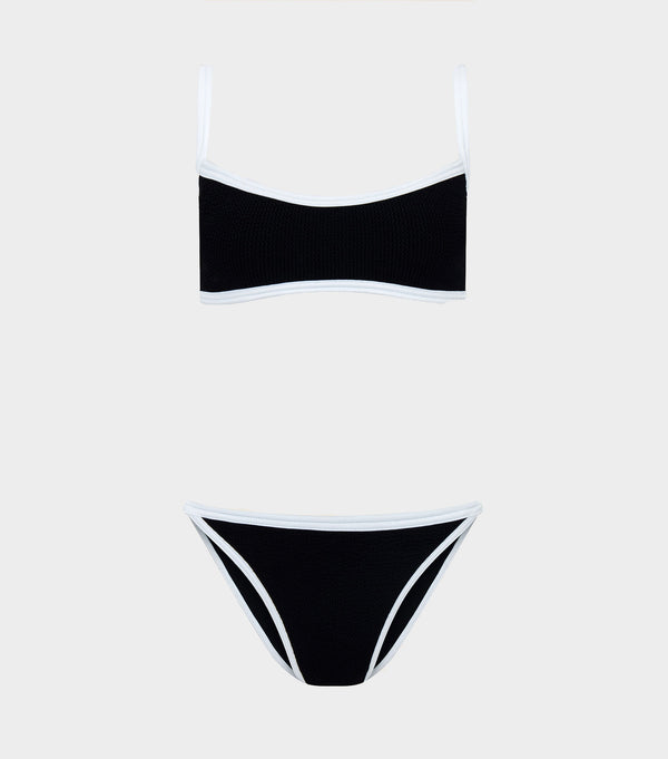 hunza g Tyler Bikini Black/White