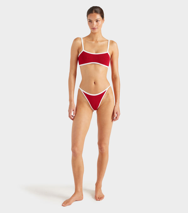 Hunza G Tyler Bikini Red/White