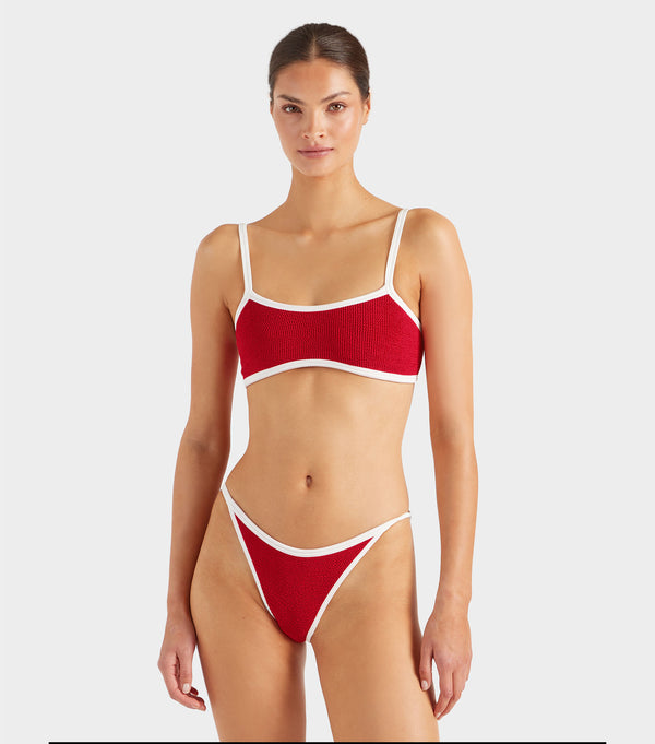 Hunza G Tyler Bikini Red/White