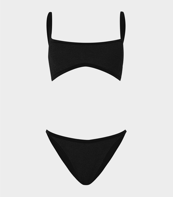 hunza g Tyler Bikini Tonal Black