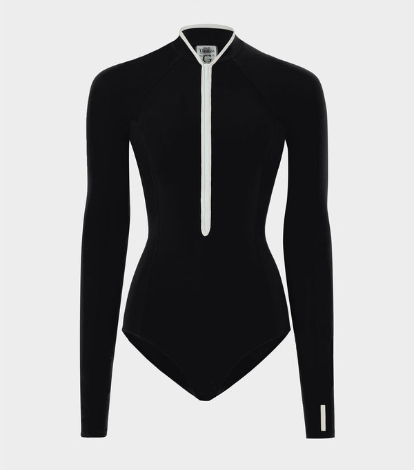 hunza g Tyra UPF 50+ Swim Black/White