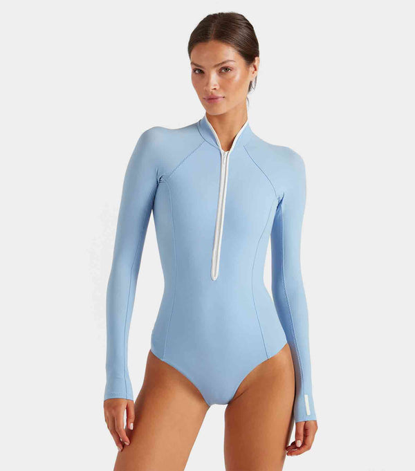 Hunza G Tyra UPF 50+ Swim Cornflower/White