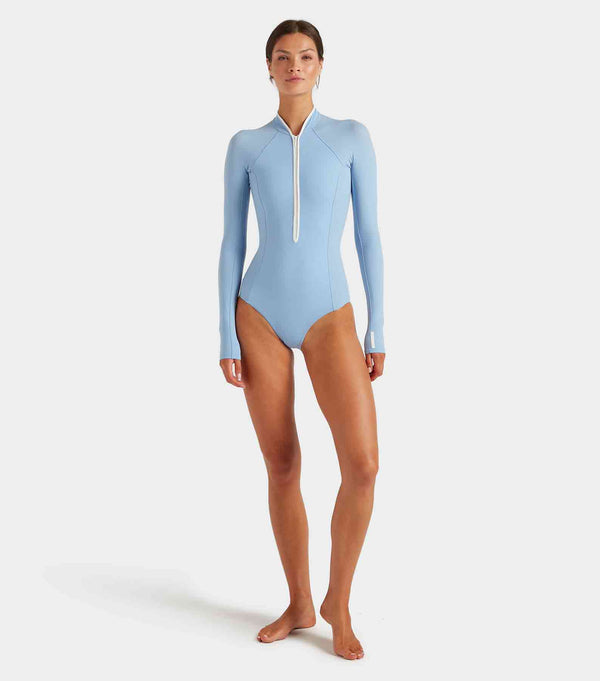 Hunza G Tyra UPF 50+ Swim Cornflower/White