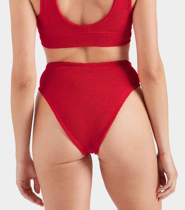 Hunza G V Waist Bikini Bottom Red