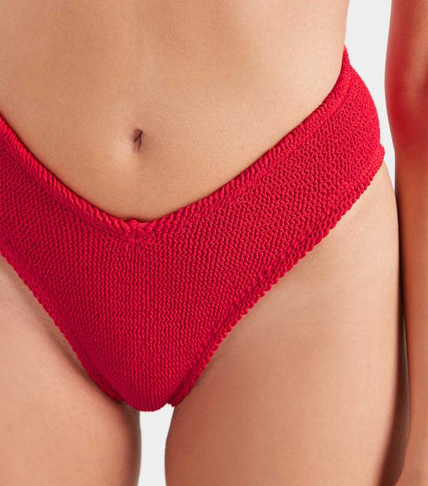 Hunza G V Waist Bikini Bottom Red